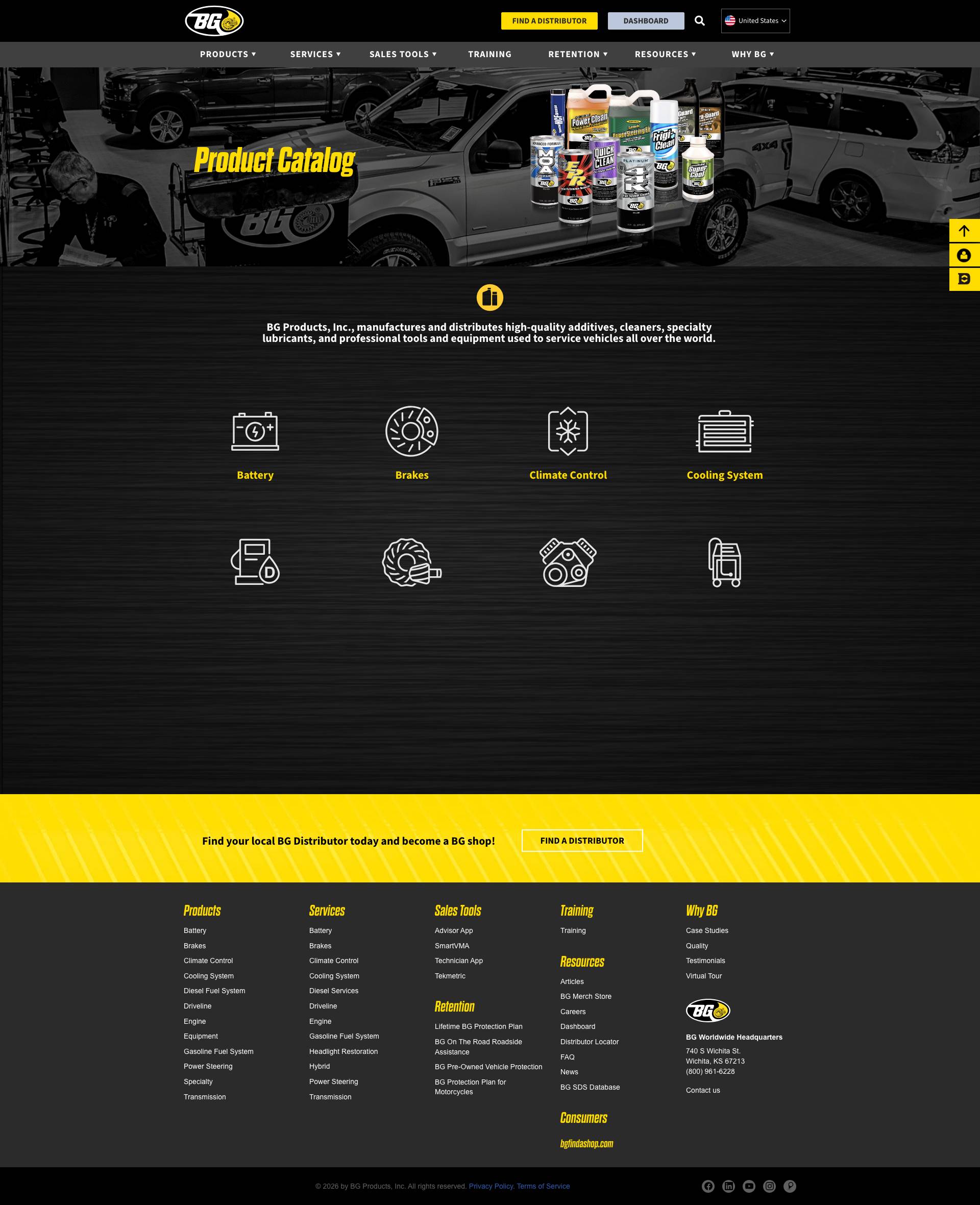 Preview of BG Products Digital Platform